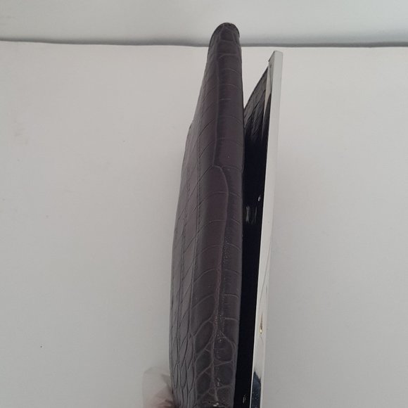 MICHAEL KORS JET SET CHARM LARGE WALLET ON A CHAIN BROWN  Leather Crocodile - Picture 7 of 16